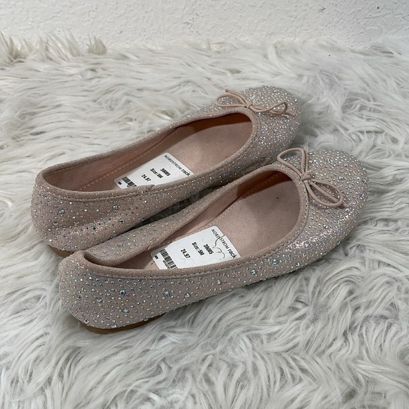 NORDSTROM RACK ROSE BALLET FLAT SPARKLES SIZE 5 - Picture 3 of 8